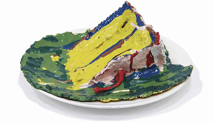 Claes Oldenburg, “Slice of Birthday Cake”, 1963, objeto.